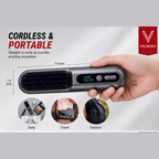 2 in 1 Cordless Hair Straightener Brush Your Store